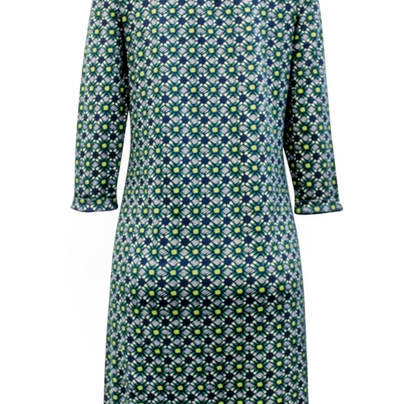 Seasalt Makers Print Dress Size 16 Petite Teal - Picture 2 of 2